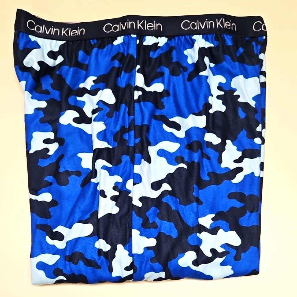 Calvin Klein Blue and Black Camouflage Lounge Pants